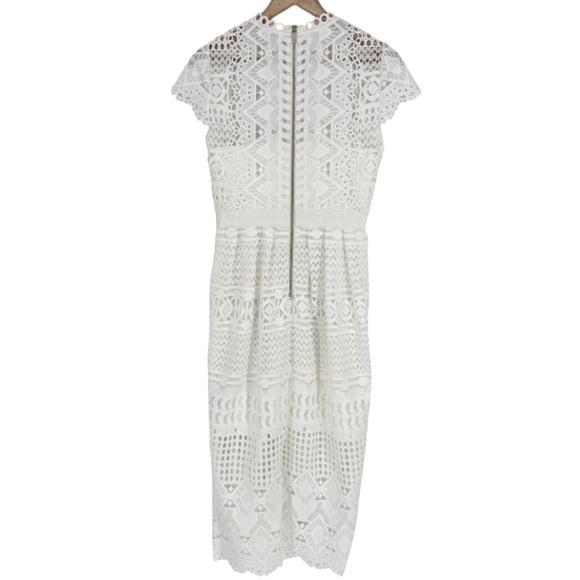 Ted Baker London Emelia Lace Eyelet Tulip Dress Women’s Size 2 in White - EUC! - Picture 15 of 16